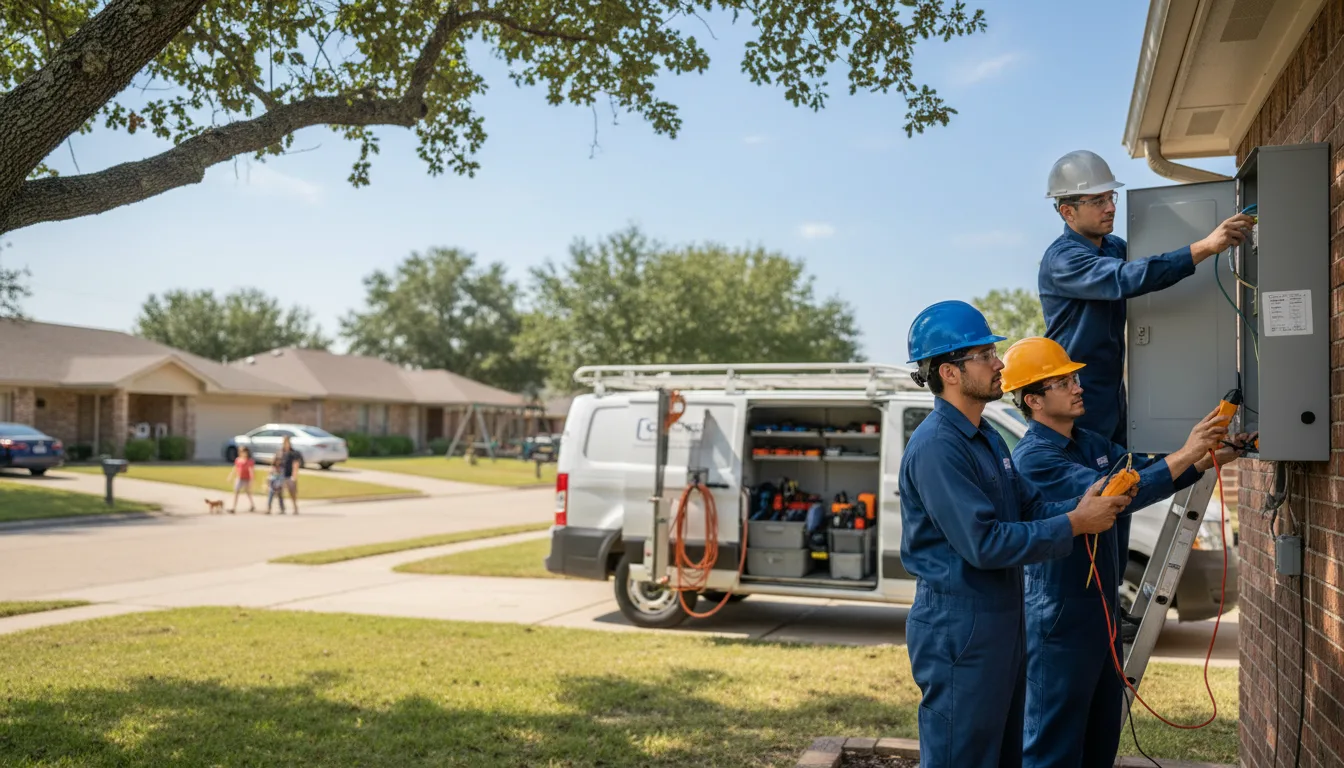 Certified electrician providing emergency electrical services in White Hall, AR